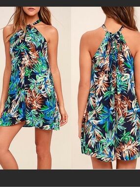 New Lulus palm mini dress
